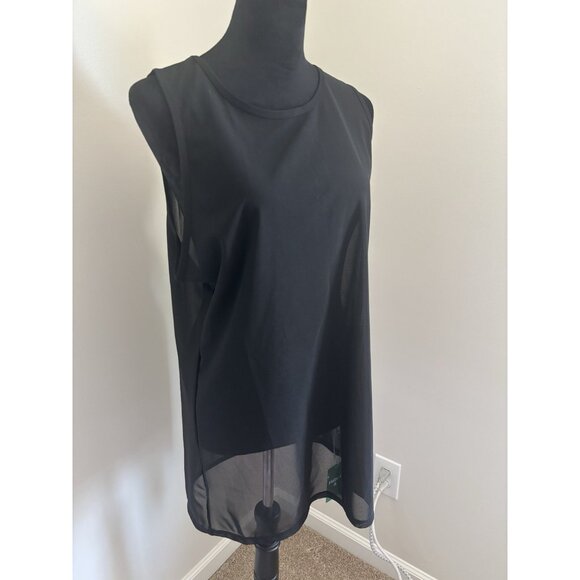 Halara Mesh Round Neck Running Tank Top NWT Size Large - Picture 2 of 11